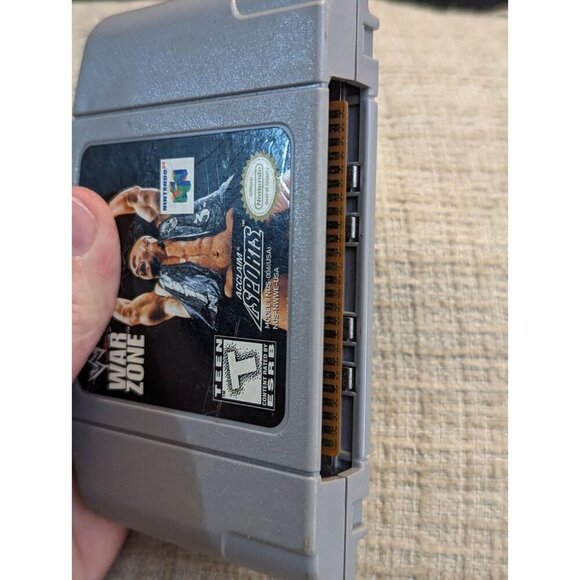 WWF War Zone (Nintendo 64, 1998) N64 Authentic Cartridge Only - Picture 7 of 7